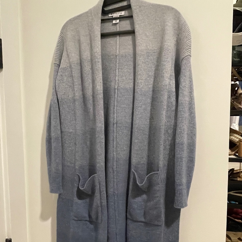 Blue Ombre Long Sleeve Wrap